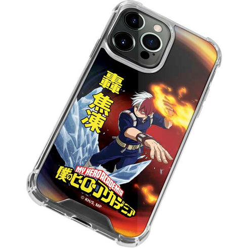 My Hero Academia Shoto Todoroki Season 4 iPhone 14 Pro Clear Case